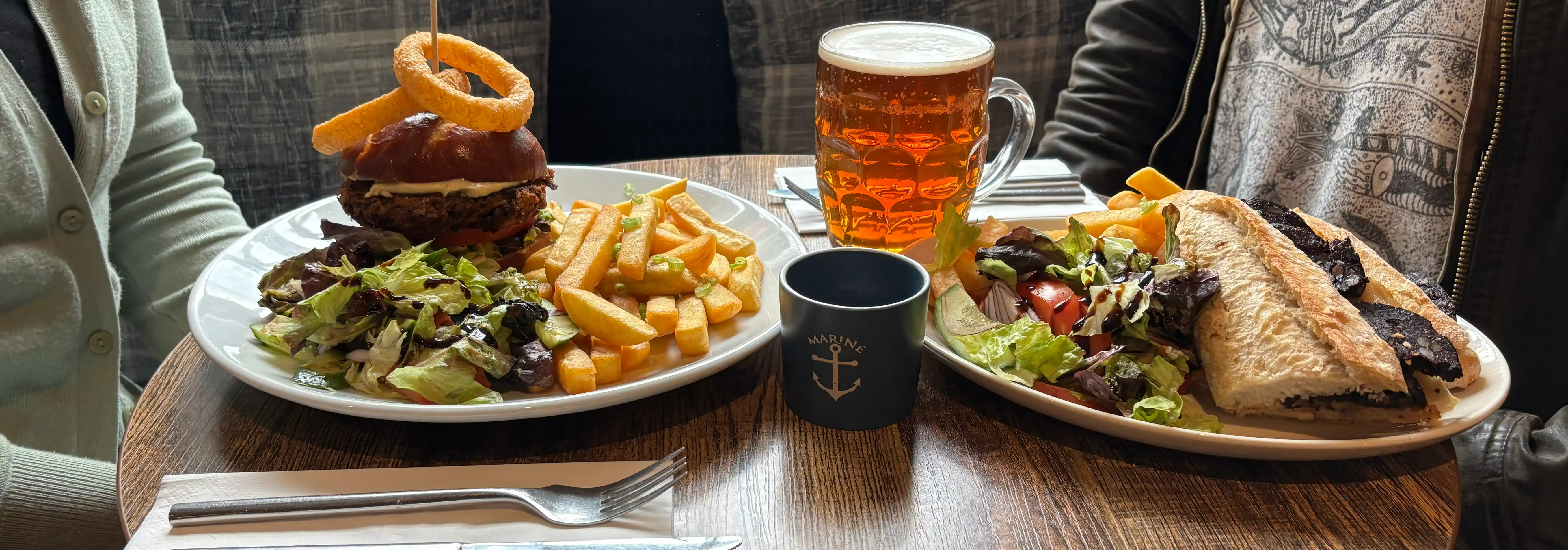 A meal at The Anchor Inn
