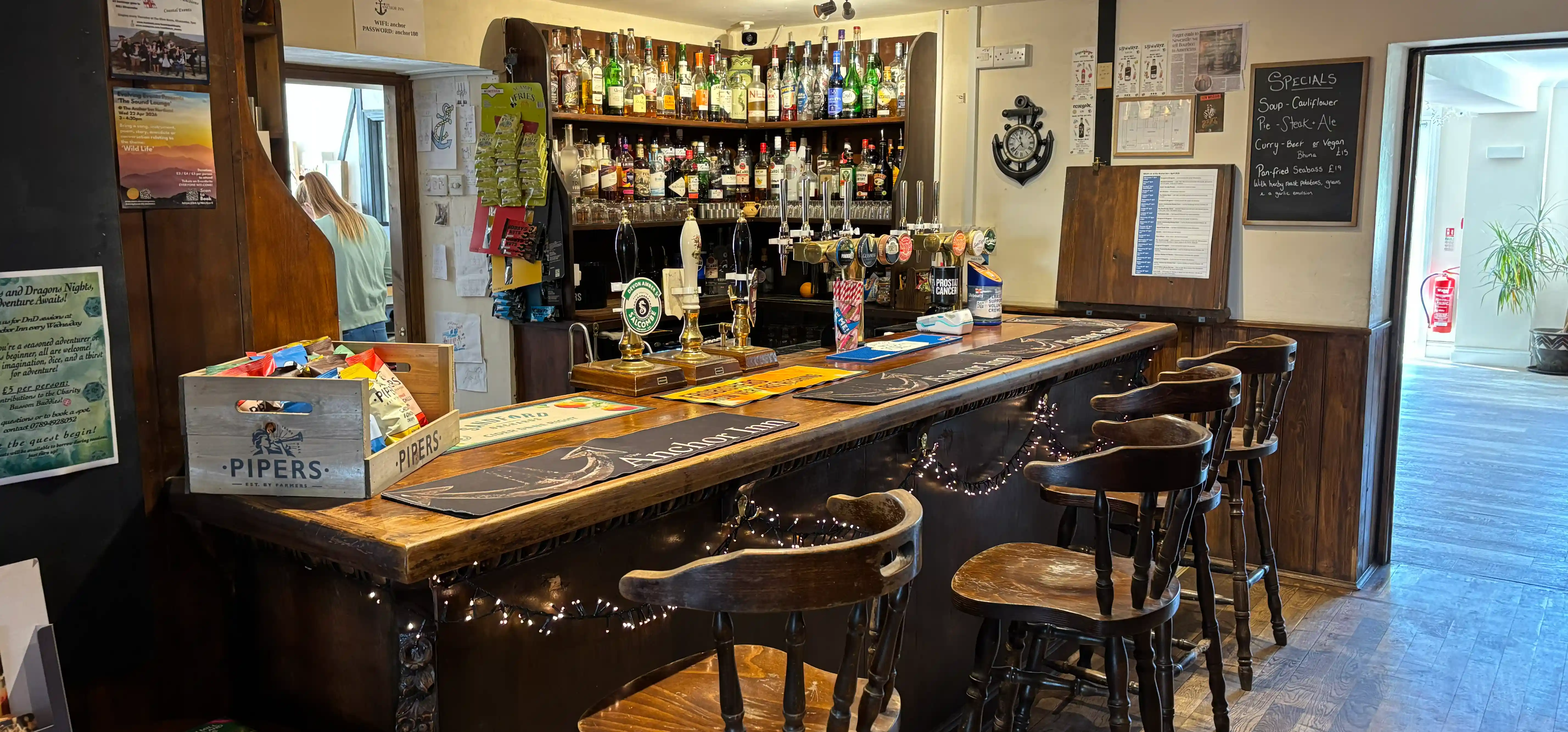 Inside The Anchor Inn bar